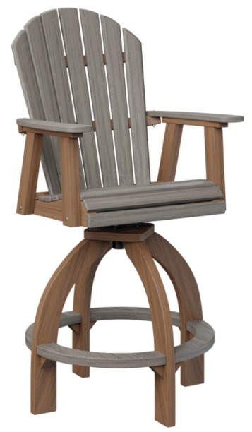 Berlin Gardens Comfo-Back Swivel 30" XT Chair (Natural Finish)